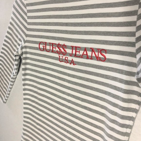 GUESS X ASAP ROCKY Limited Edition Striped Mock Neck Top - Picture 3 of 10